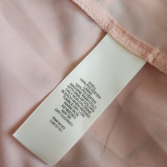 Eliza J Maxi Dress Womens‎ 18 Pink Floral Ruffle High Low Blush V-Neck Spring - Picture 12 of 16